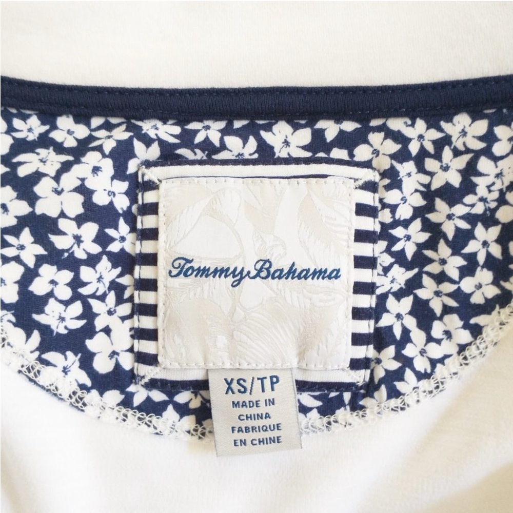 Tommy Bahama Beachy Bay Full Zip Jacket White XS - Picture 10 of 11